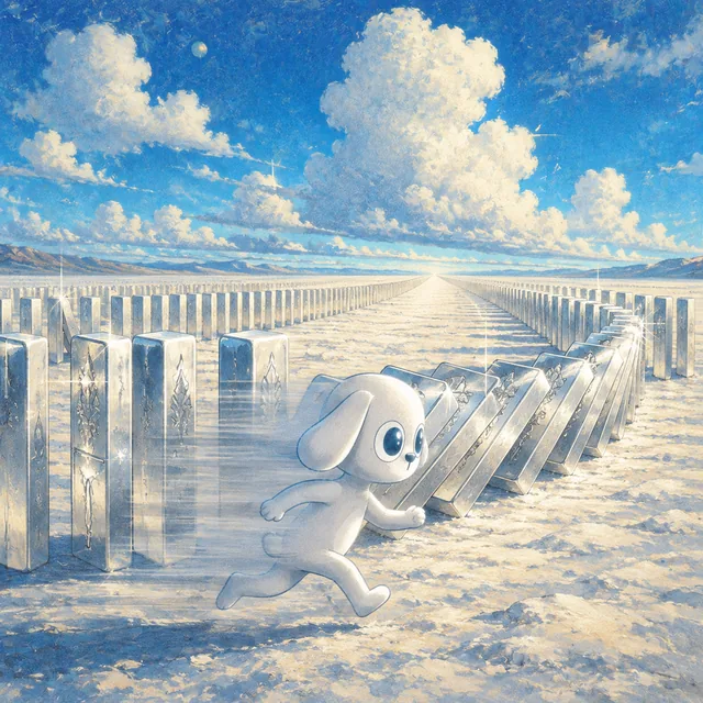 Domino Run — DEGS ON SILVER artwork